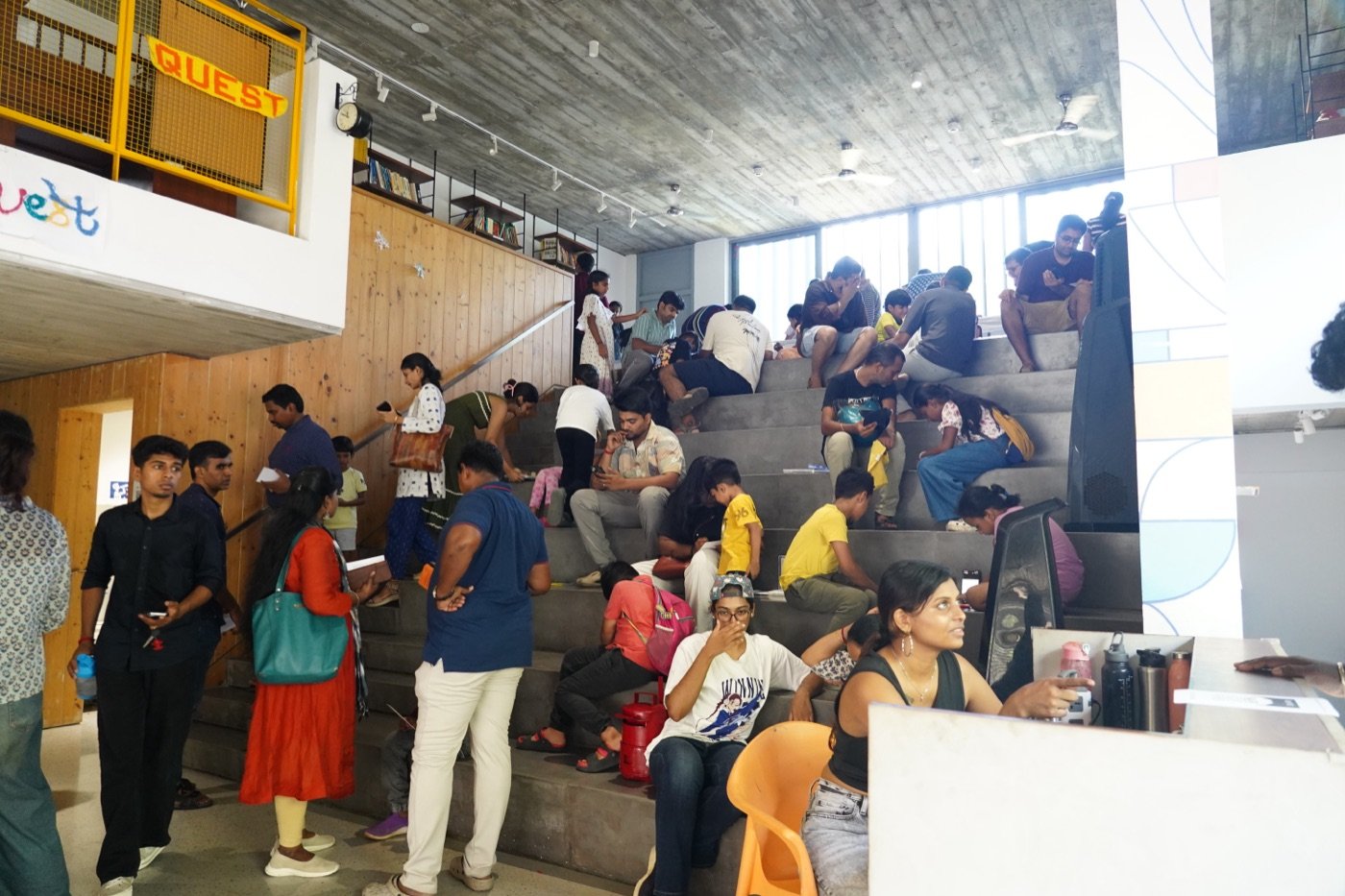 The crowd at the Chennai open show