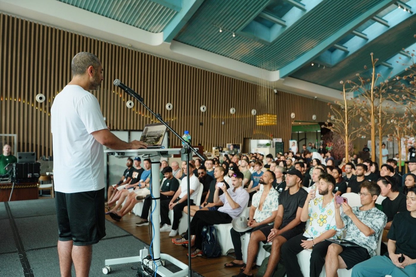 A talk in progress at Network School