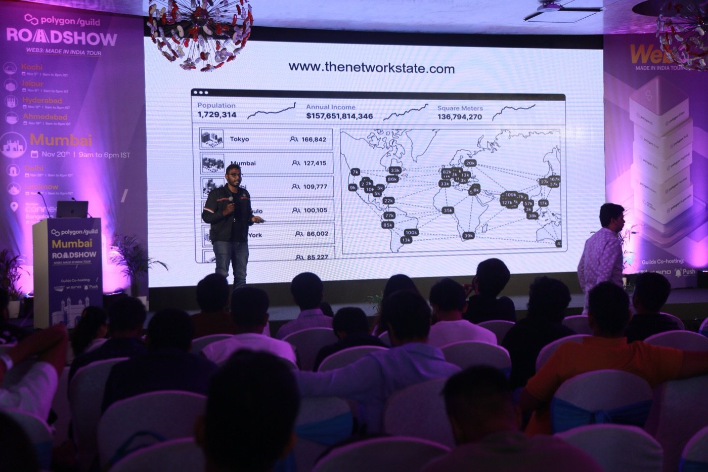 Presenting the Network State thesis on stage